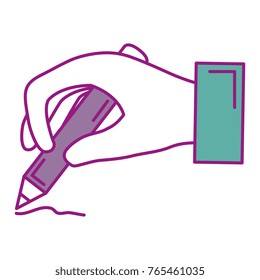 hand human writing icon