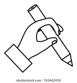hand human writing icon