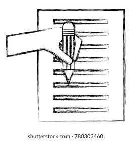 hand human writing icon