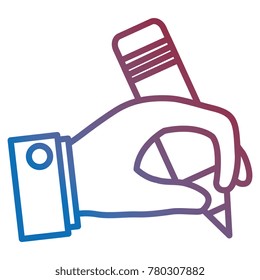 hand human writing icon