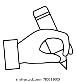 hand human writing icon