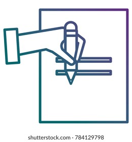 hand human writing icon