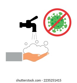 Hand hygiene. Stop virus and bacteria.