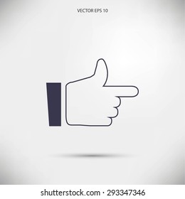  hand. icon 