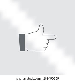  hand. icon 