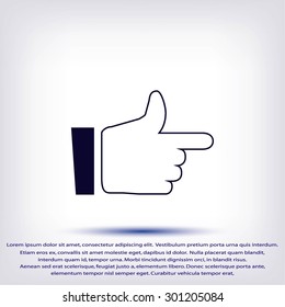  hand. icon 