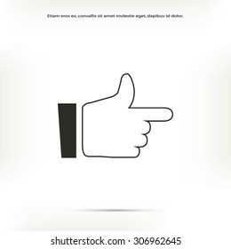  hand. icon 