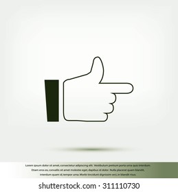  hand. icon 