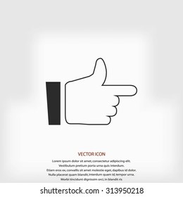  hand. icon 