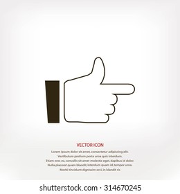  hand. icon 