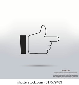  hand. icon 