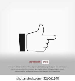  hand. icon 