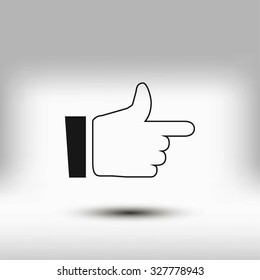  hand. icon 