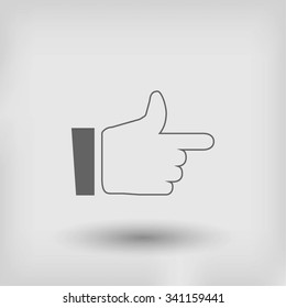  hand. icon 