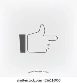 hand. icon 