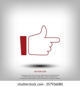  hand. icon 