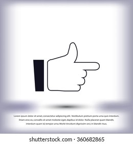  hand. icon 