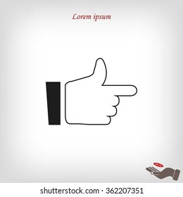  hand. icon 