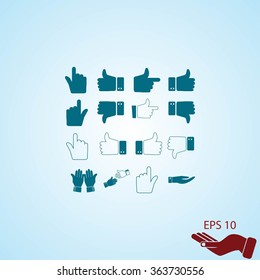 Hand icon