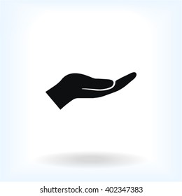 Hand Vector Icon Stock Vector (Royalty Free) 1155006370 | Shutterstock