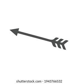 Hand icon. Arrow vector illustration in black on white background. EPS 10