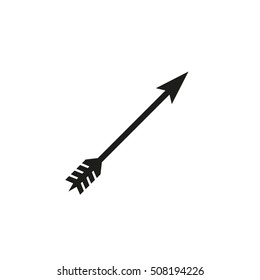 Hand icon. Arrow vector illustration in black on white background. EPS 10