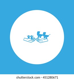 hand icon, baby, stroller
