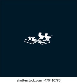 hand icon, baby, stroller