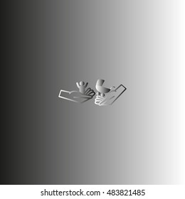 hand icon, baby, stroller
