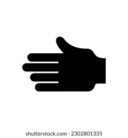 Handsymbol, schwarz, Vektorgrafik