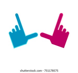 hand icon for camera capture vector, fit measure or click icon