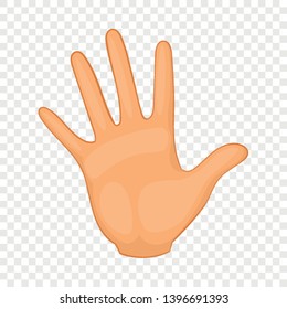 Hand icon. Cartoon illustration of hand vector icon for web design