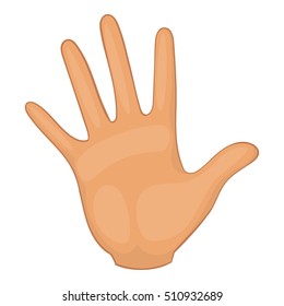 Hand icon. Cartoon illustration of hand vector icon for web design