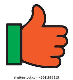 Hand icon in clean vector style, symbolizing help, stop, gesture, or interaction. Perfect for apps, websites, and UI design. Fully editable and scalable Adobe Illustrator EPS file included.