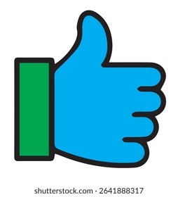 Hand icon in clean vector style, symbolizing help, stop, gesture, or interaction. Perfect for apps, websites, and UI design. Fully editable and scalable Adobe Illustrator EPS file included.