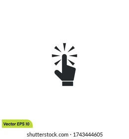hand icon click, here symbol, design element. vector eps 10