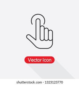 Hand Icon, Hand Click Icon,Hand Clicking Icon,Hand Touch Icon,Touch Screen Icon Vector Illustration Eps10