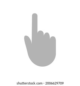 hand icon, click on a white background, vector illustration