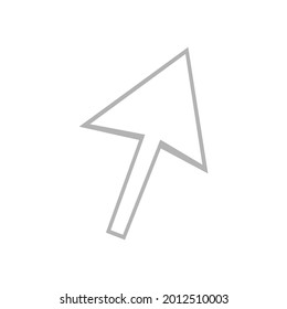 hand icon, click on a white background, vector illustration