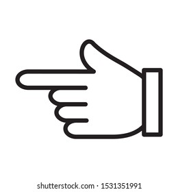 Hand icon design. Hands icon in trendy outline style design. Vector illustration.