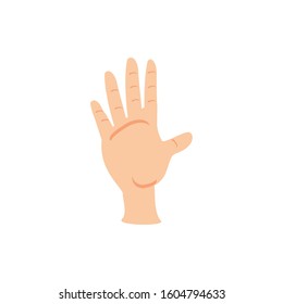 hand icon design, Human body person people health anatomy biology and science theme Vector illustration