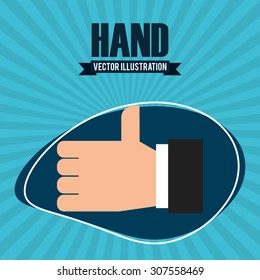 hand icon design, vector illustration eps10 graphic 