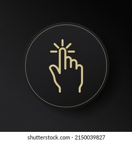 Hand icon. Finger hold. Hand gesture. Action after gesture. Smart control Quick response. Fingerprint. vector eps 10