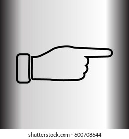 hand icon, finger vector illustration