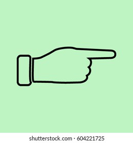 hand icon, finger vector illustration