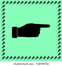 hand icon, finger vector illustration
