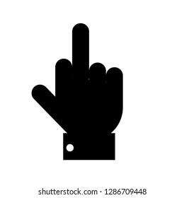 hand icon, finger icon vector, on white background editable eps10 - Vector