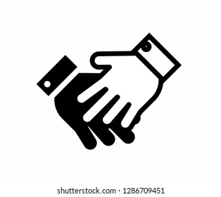 hand icon, finger icon vector, on white background editable eps10 - Vector