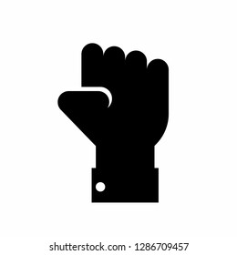 hand icon, finger icon vector, on white background editable eps10 - Vector