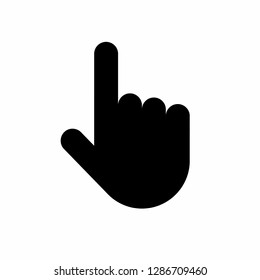 hand icon, finger icon vector, on white background editable eps10 - Vector